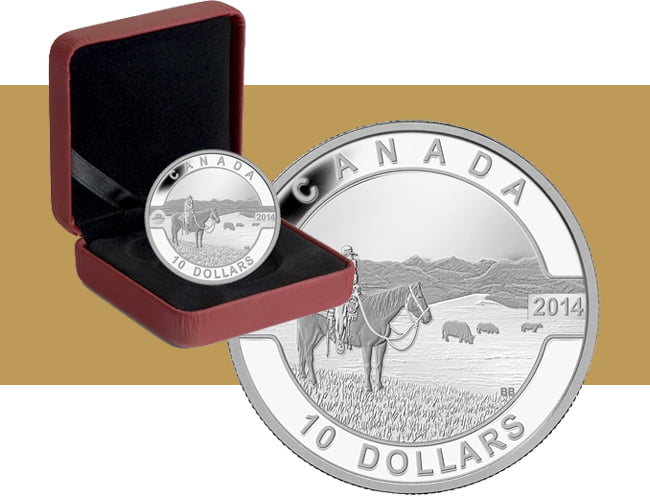 2014 $10 Oh Canada - Canadian Cowboy